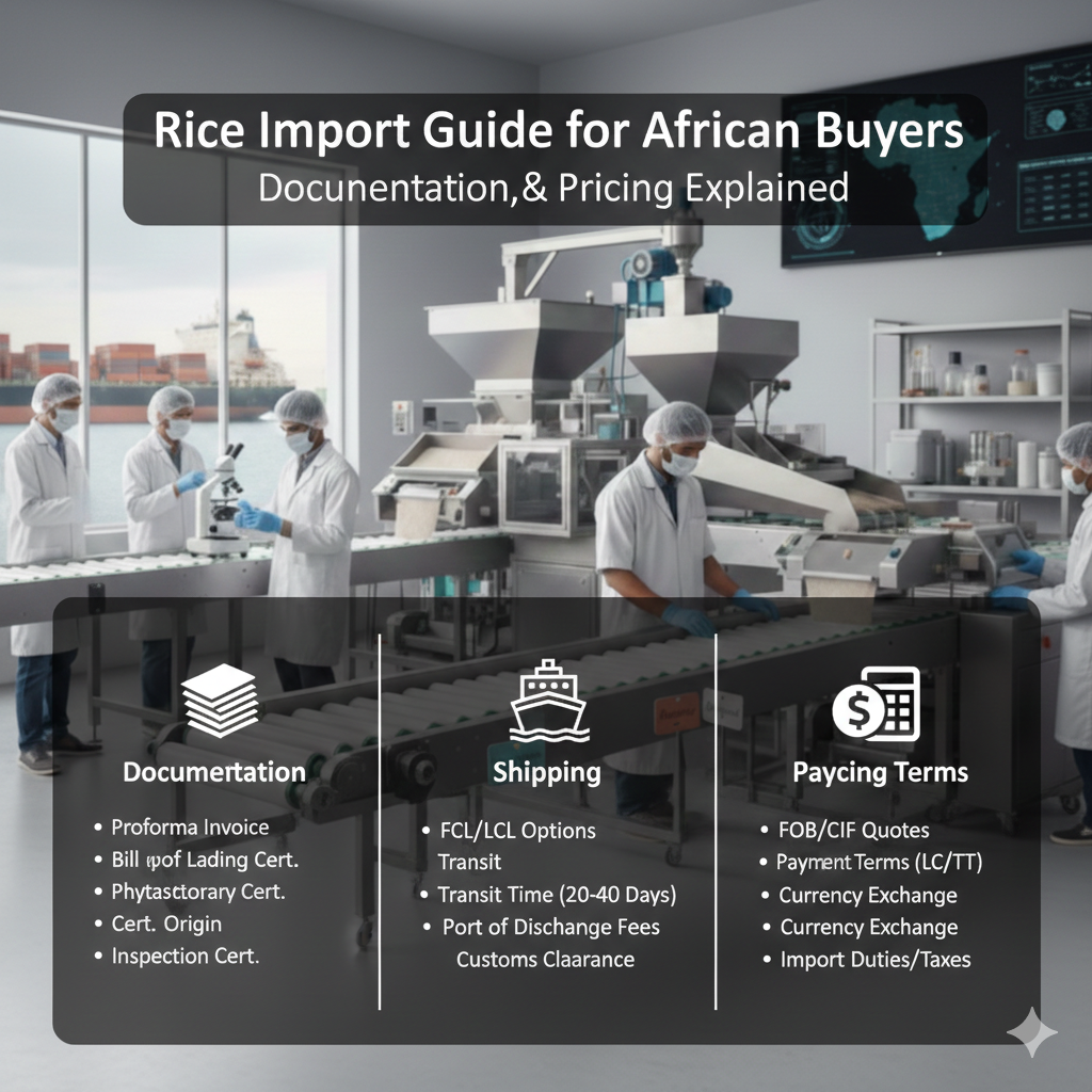 Rice Import Guide for African Buyers: Documentation, Shipping & Pricing Explained